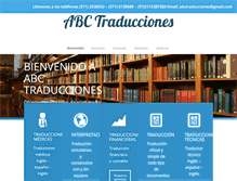 Tablet Screenshot of abctraducciones.com